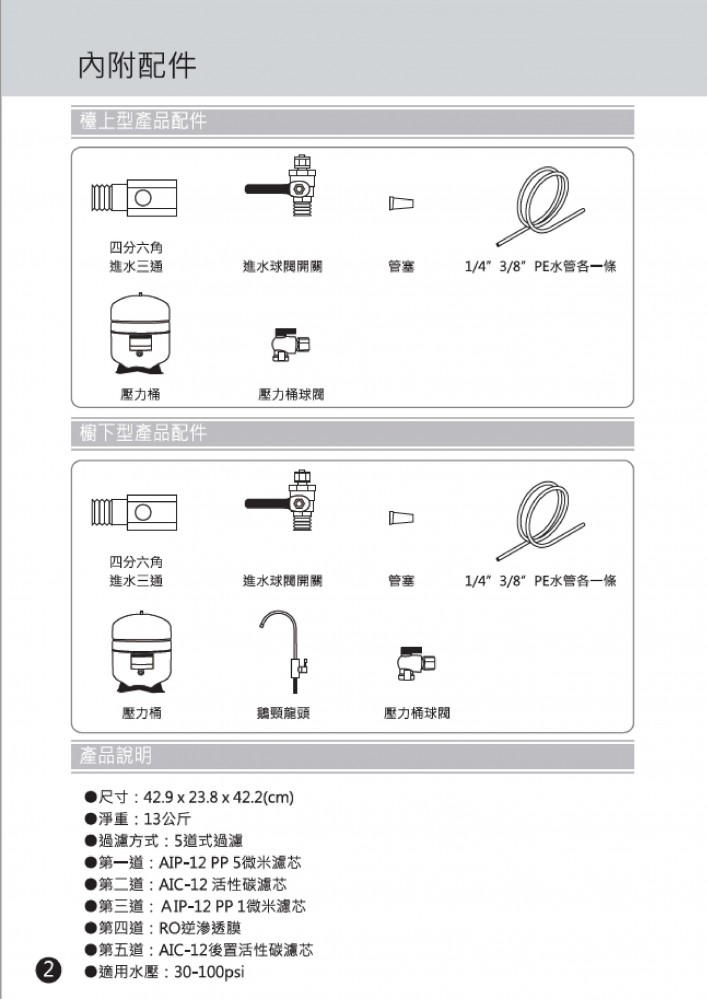 歐漾淨水RO-808_RO逆滲透純水機